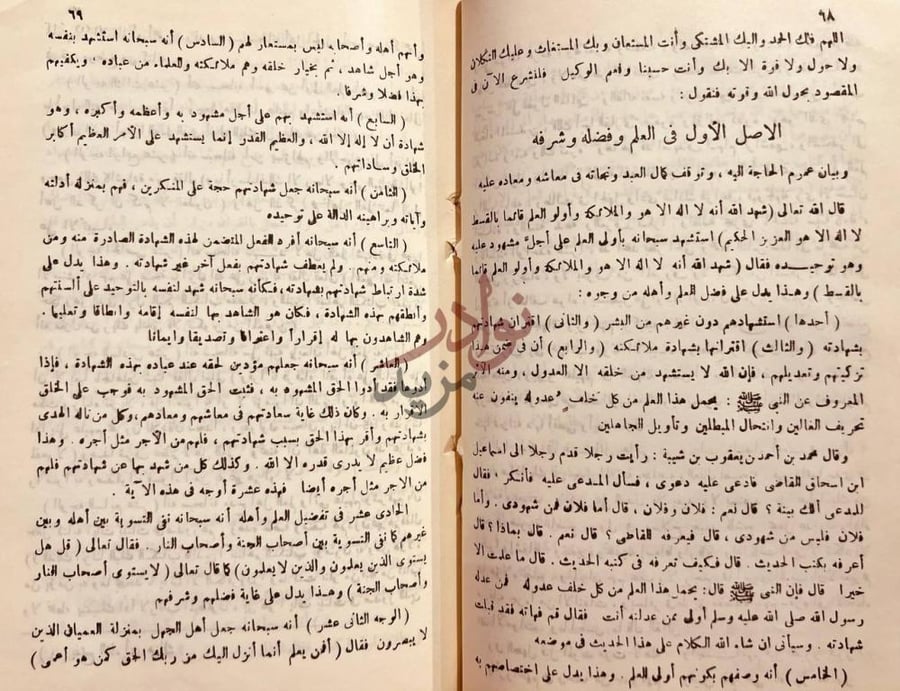 صفحة داخلية كتاب مفتاح دار السعادة ومنشور ولاية العلم
