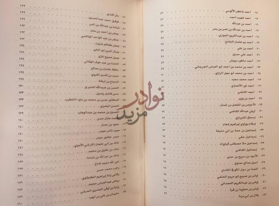 فهرس كتاب تاريخ قضاة البصرة