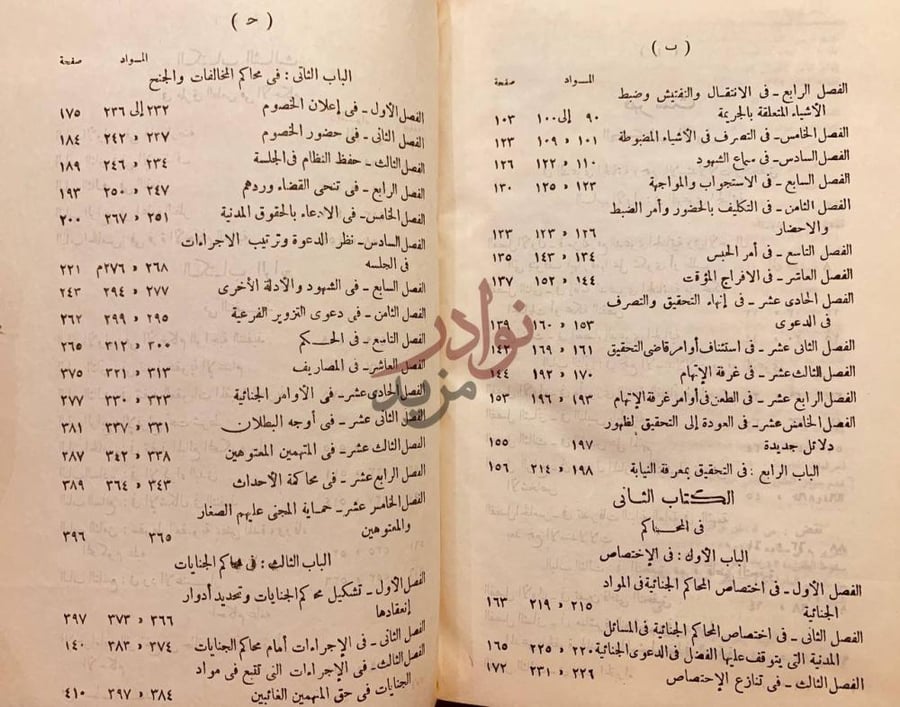 فهرس كتاب قانون الاجراءات الجنائية ب ح