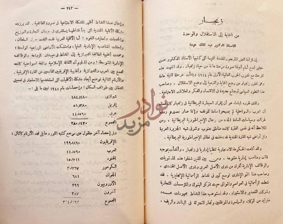 خاتمة كتاب زنجبار خاتمة زنجبار