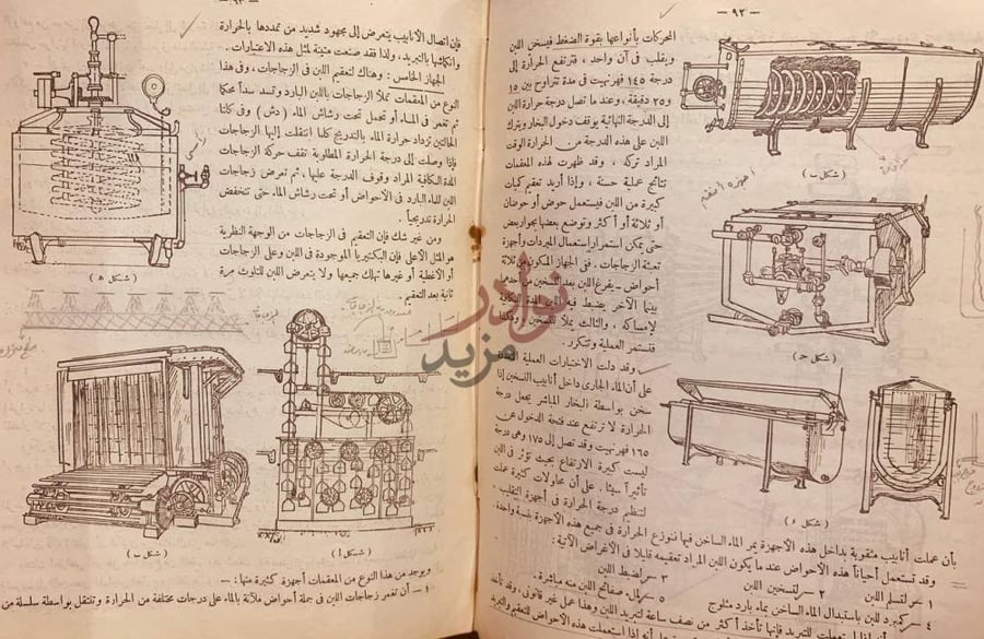 صفحة داخلية كتاب الالبان ومنتجاتها