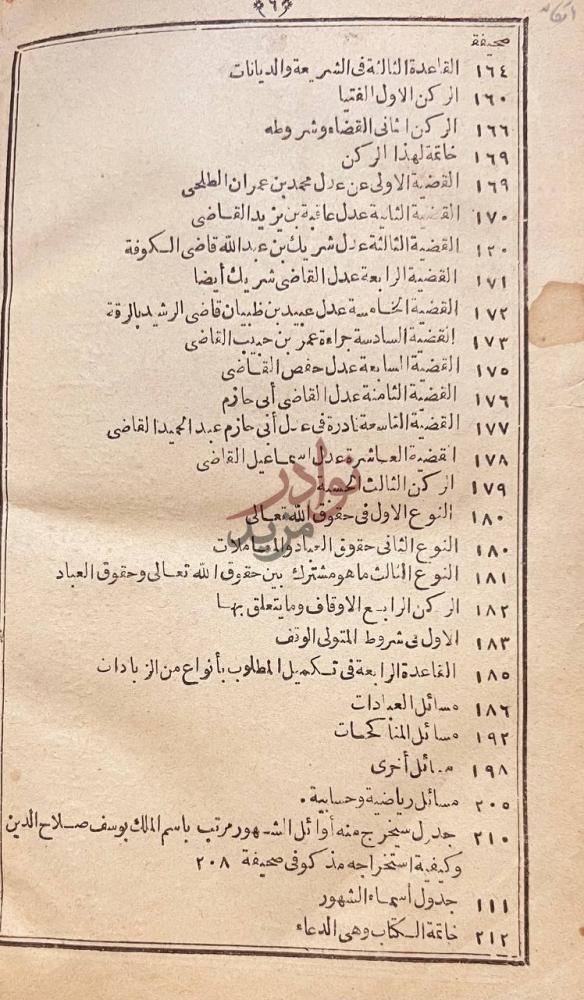 كشاف كتاب العقد الفريد للملك السعيد صفحة