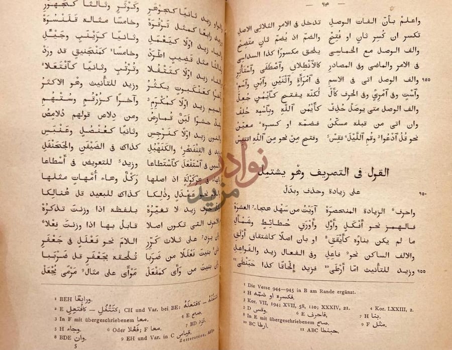 صفحة داخلية كتاب الدرة الالفية في علم العربية