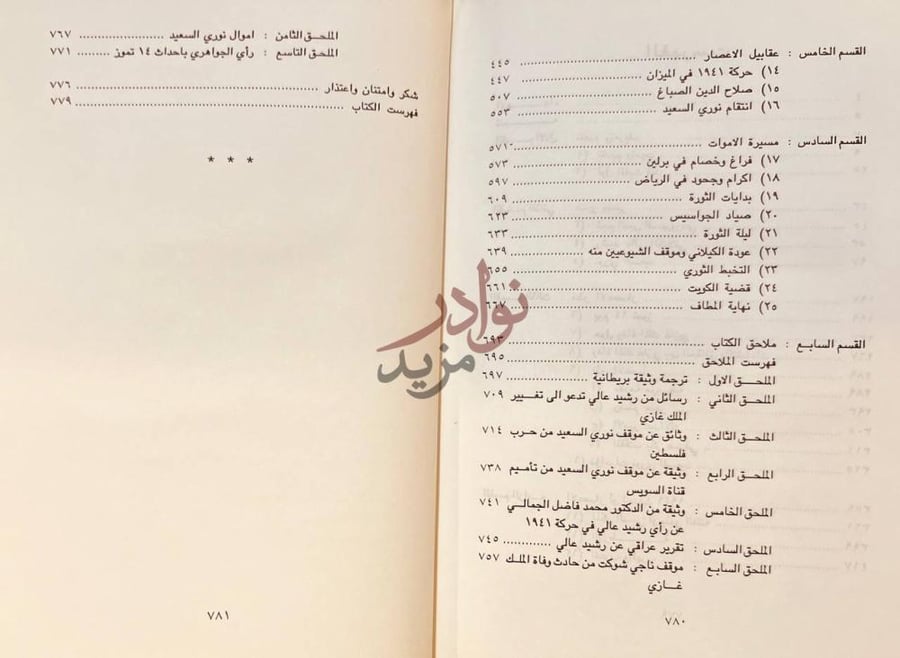 فهرس كتاب التاريخ يكتب غدا هوامش على تاريخ العراق الحديث