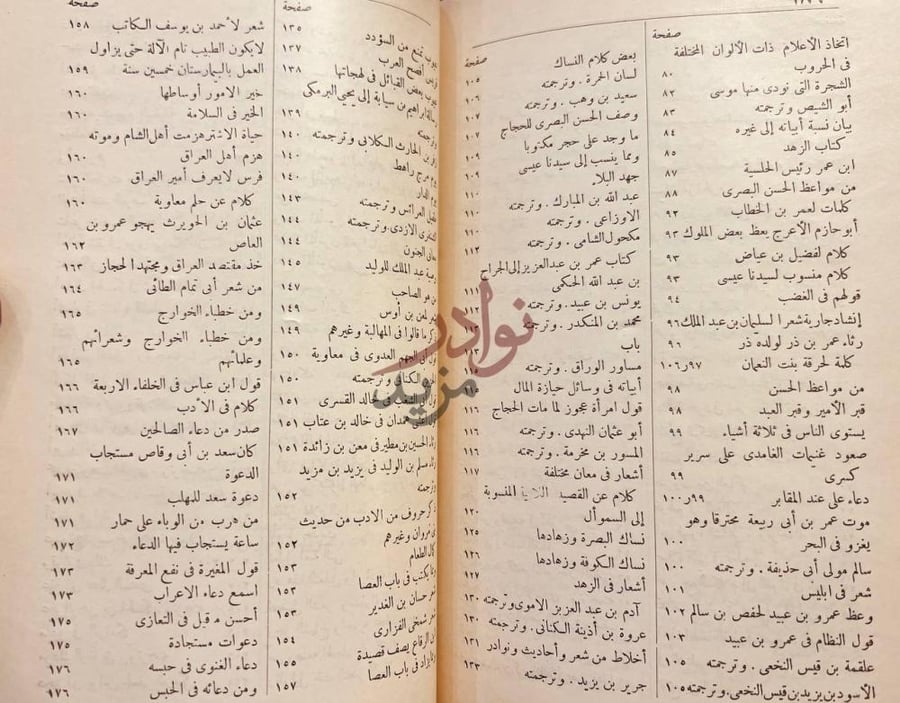 فهرس كتاب البيان والتبيين