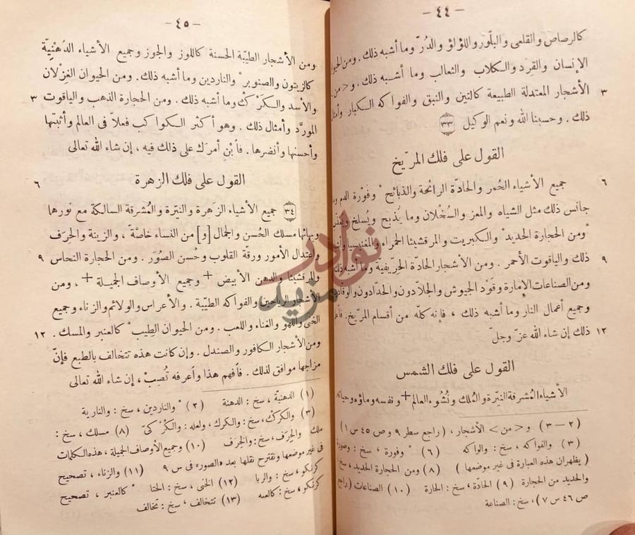 صفحة داخلية كتاب مختار رسائل جابر بن حيان