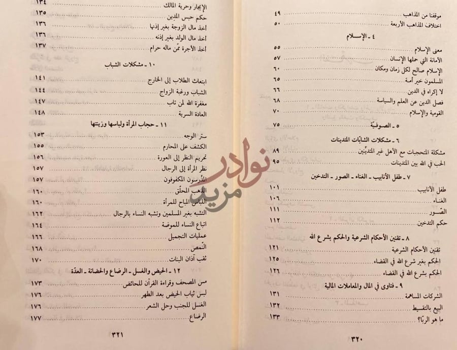 فهرس كتاب فتاوى علي الطنطاوي Continuation of