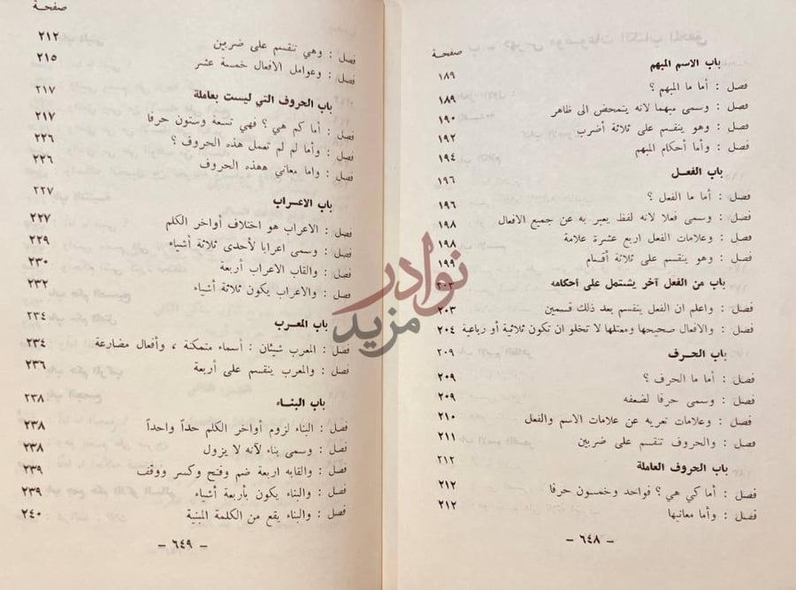 فهرس كتاب كاشف المشكل في النحو