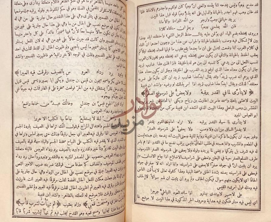 صفحة داخلية كتاب الاقتضاب في شرح ادب الكاتب