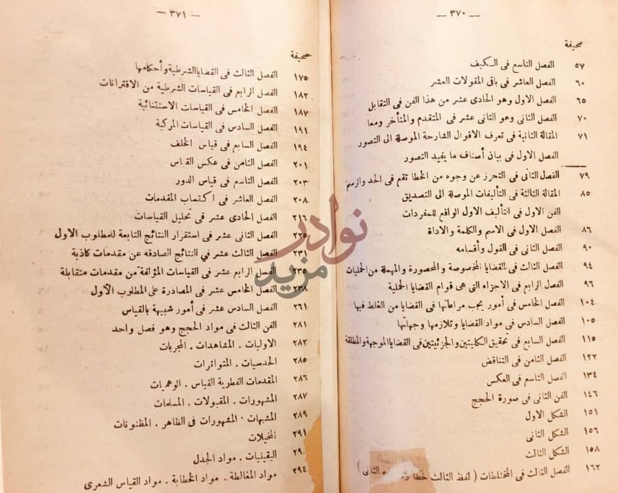 فهرس كتاب البصائر النصيريه في علم المنطق فهرس المحتويات