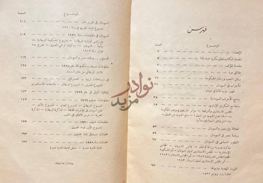 فهرس كتاب ماذا في السودان فهرس