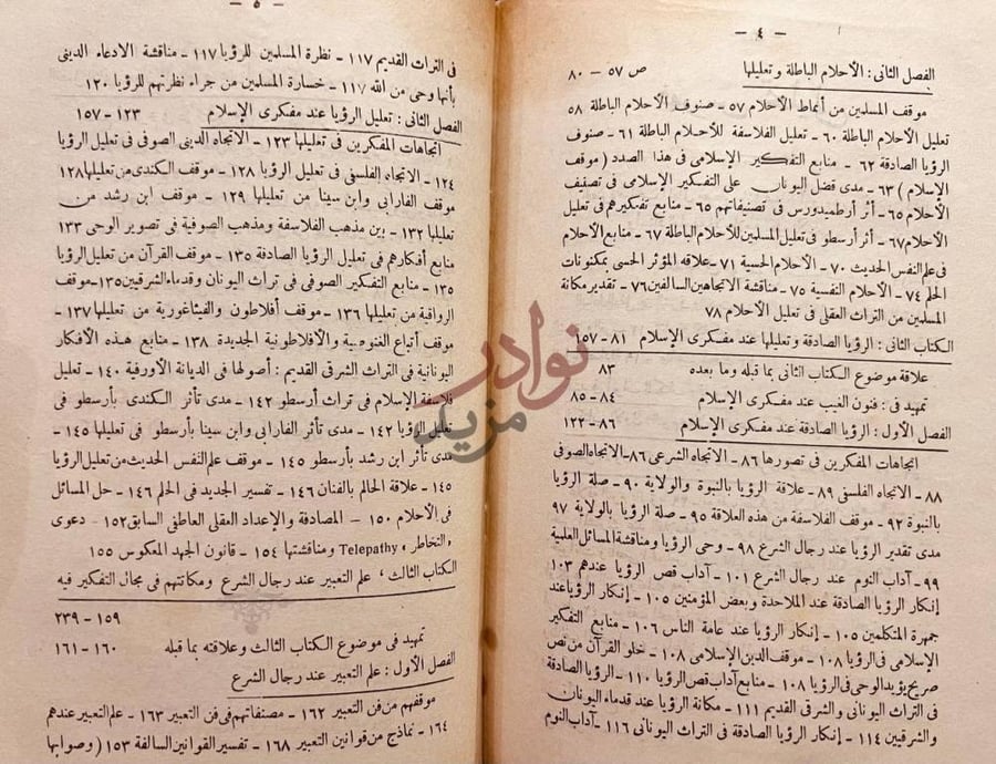 فهرس كتاب الاحلام دراسة للمذاهب الاسلامية فهرس تحليلي
