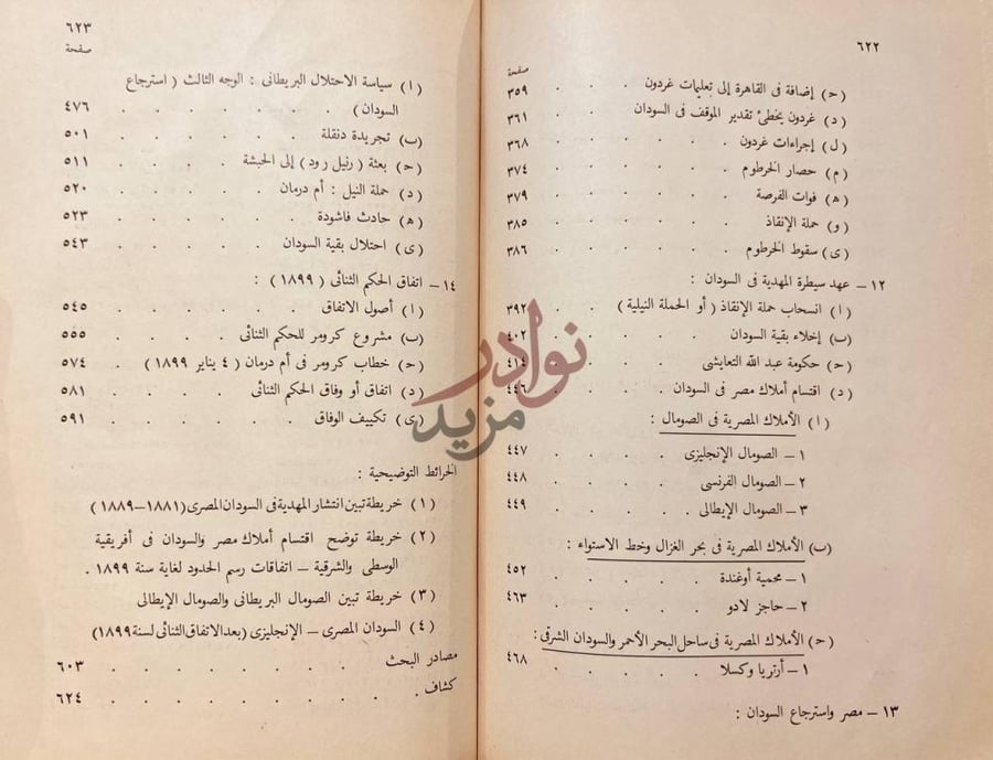 فهرس كتاب مصر والسودان تاريخ وحدة وادي النيل السياسية
