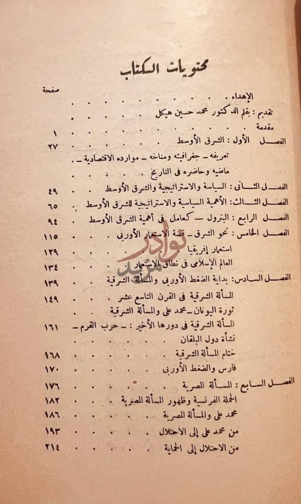 فهرس كتاب السياسة والاستراتيجية في الشرق الاوسط