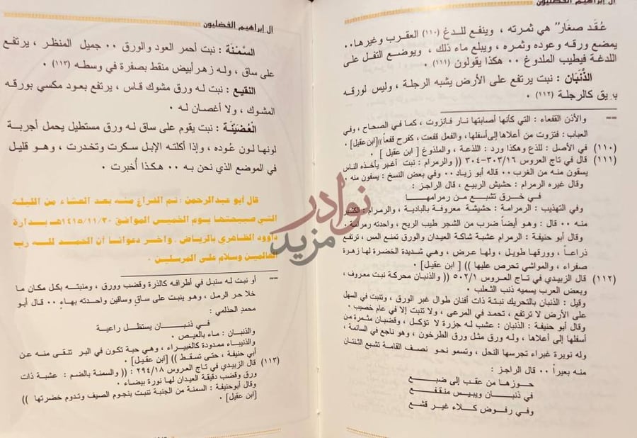 صفحة داخلية كتاب ال ابراهيم الفضليون اضاءة جوانب من تاريخنا