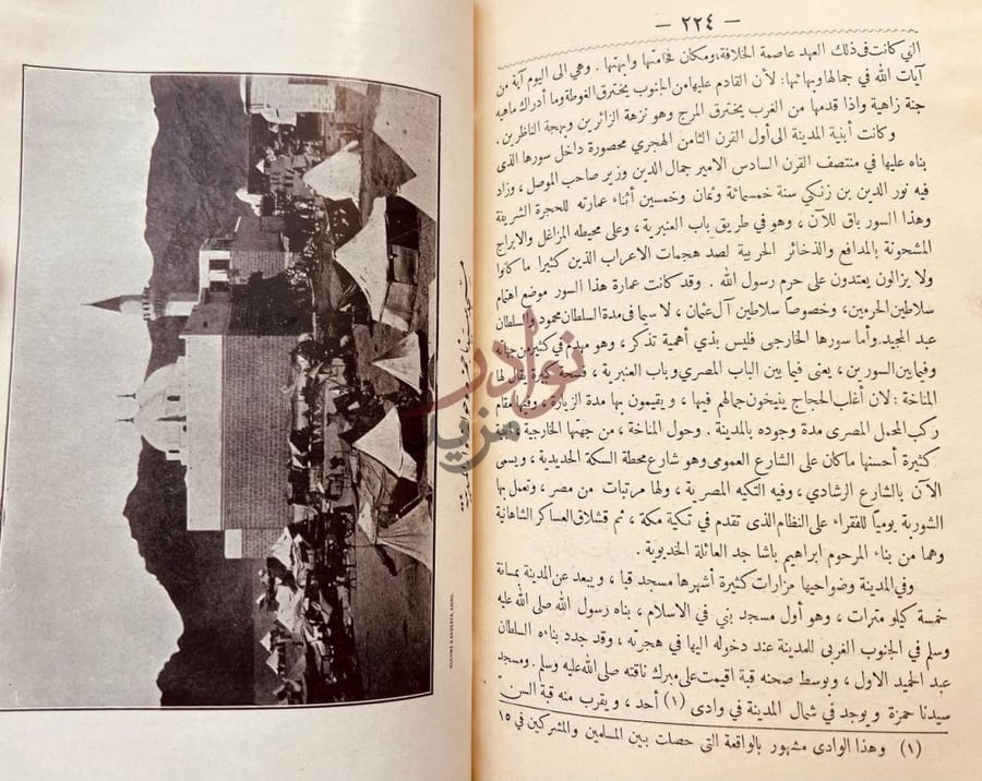 صفحة داخلية كتاب الرحلة الحجازية المدينة المنورة