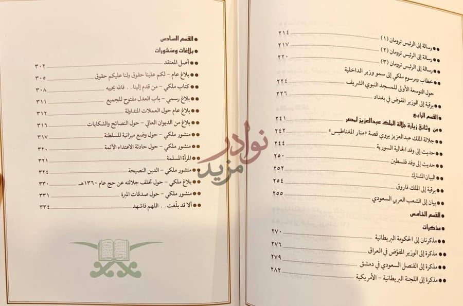فهرس كتاب المصحف والسيف