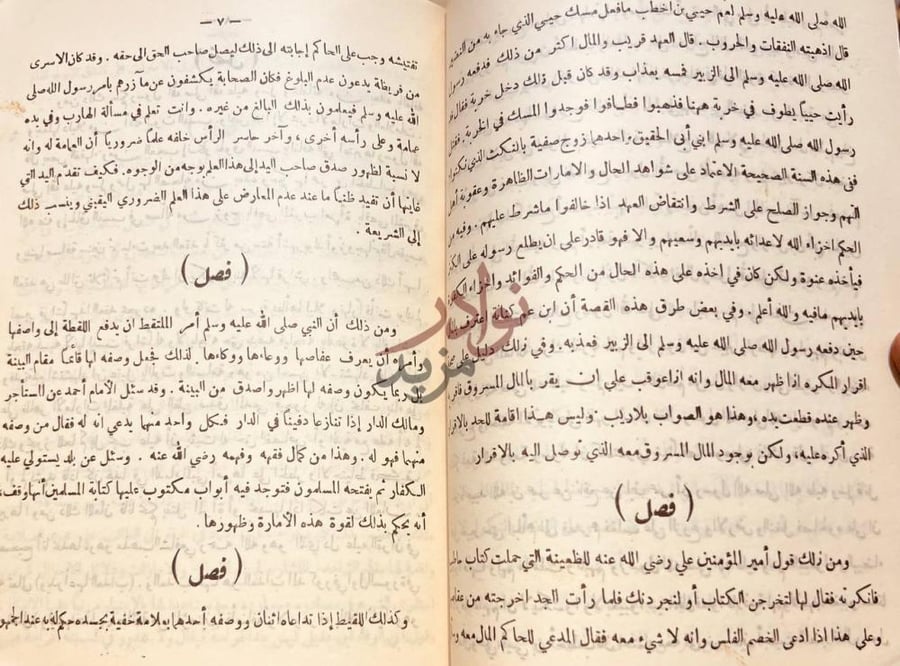صفحة داخلية كتاب الطرق الحكمية في السياسة الشرعية فصل