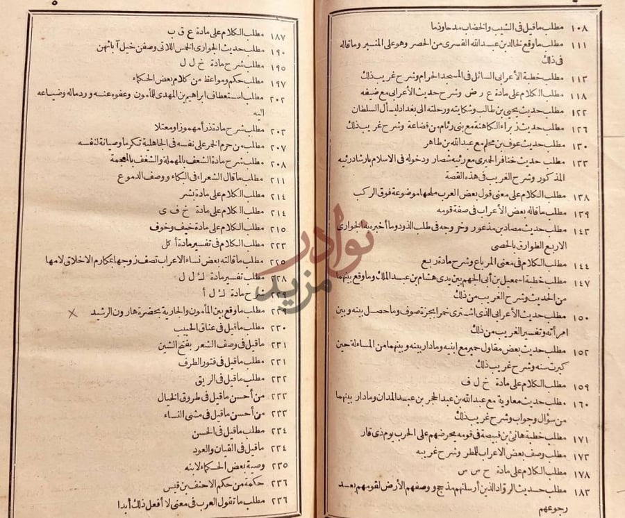 فهرس كتاب الامالي مع الذيل والنوادر