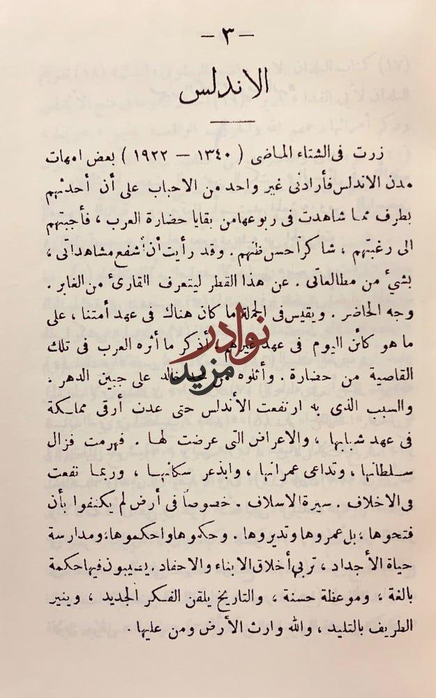 غابر الاندلس وحاضرها/نور الاندلس/رحلة الى بلاد المجد المفقود/رحلة الى الاندلس