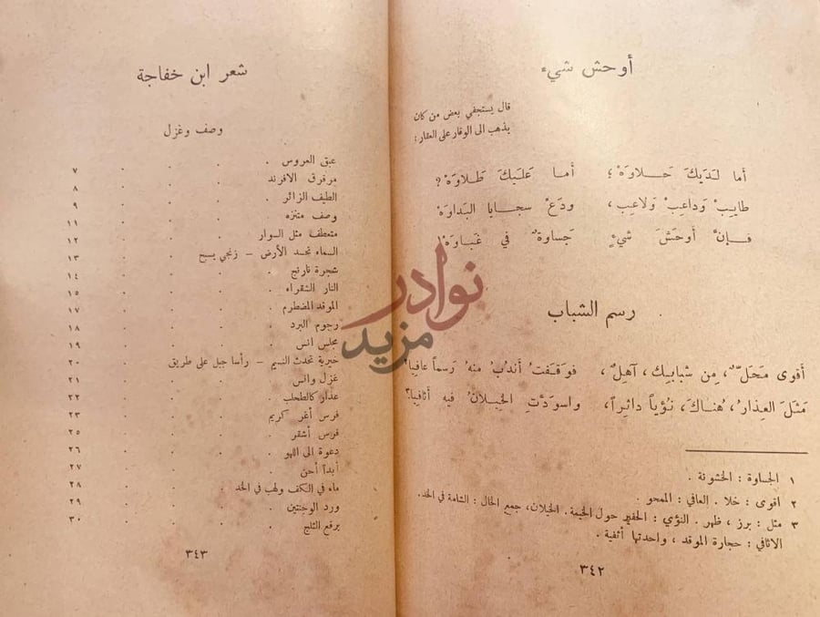 فهرس كتاب شعر ابن خفاجة شعر ابن خفاجة