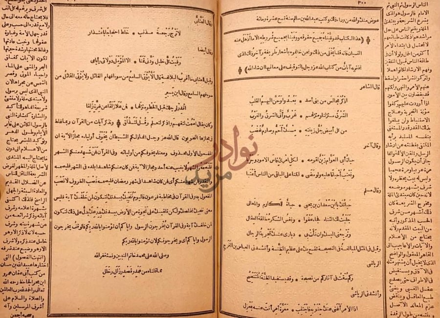 صفحة داخلية كتاب الكامل في اللغة والادب صفحات أخيرة من النص