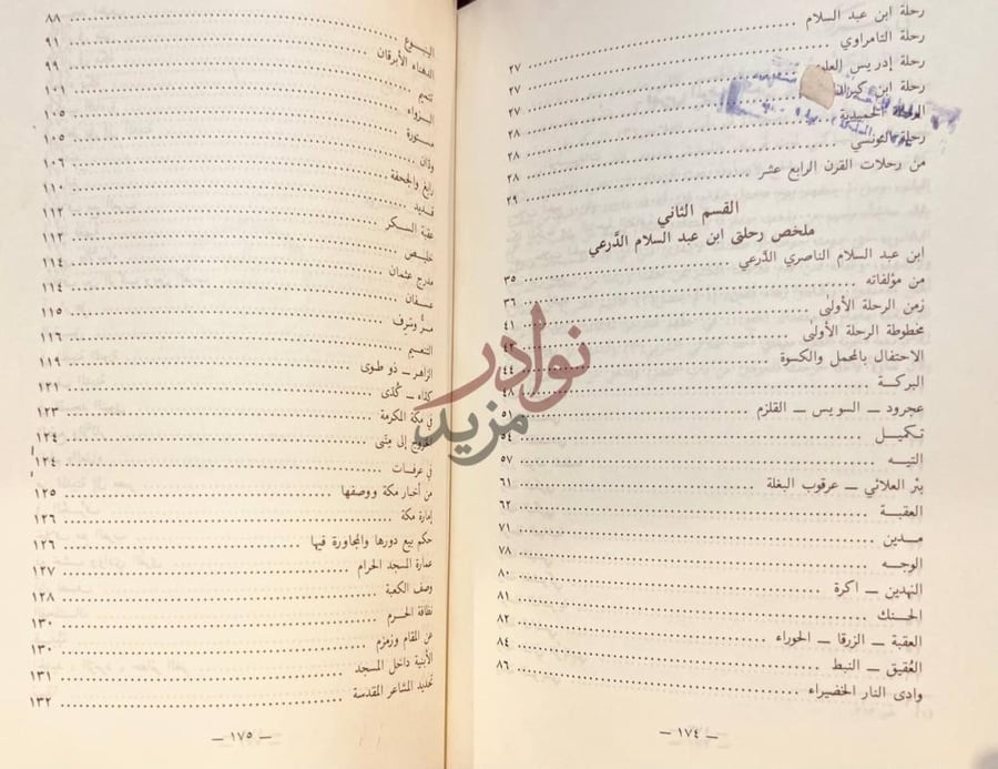 فهرس كتاب اشهر رحلات الحج القسم الثاني ملخص