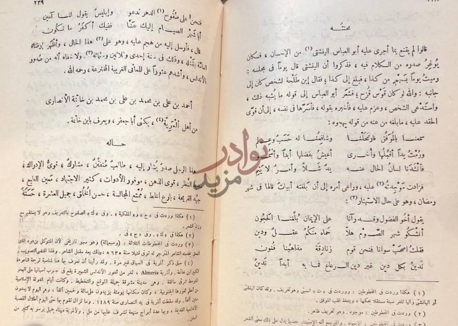 صفحة داخلية كتاب الاحاطة في اخبار غرناطة