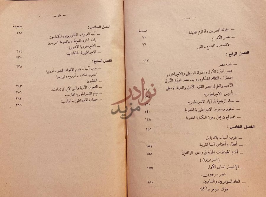 فهرس كتاب انتصار الحضارة تاريخ الشرق القديم