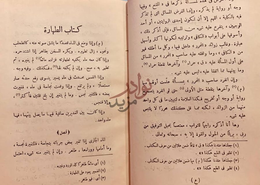 صفحة داخلية كتاب زوائد الكافي والمحرر على المقنع