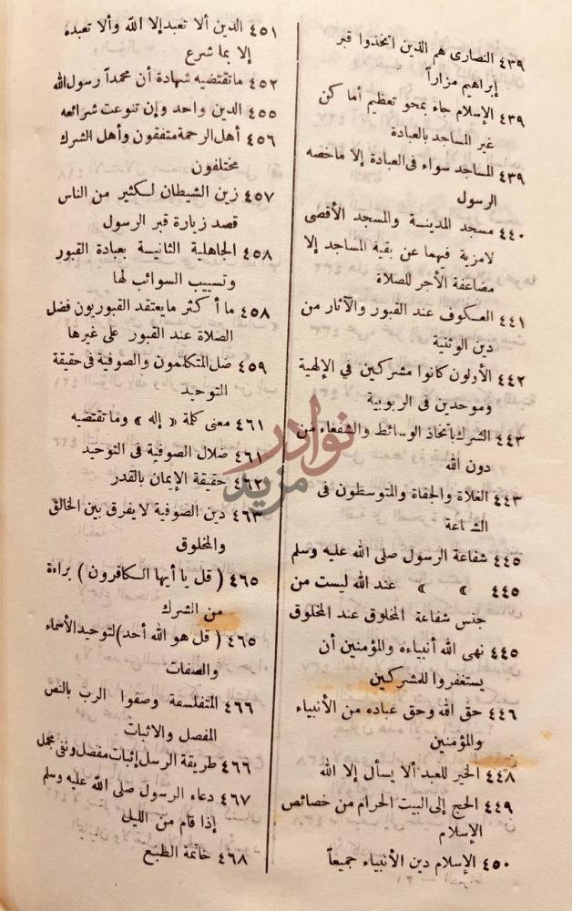 فهرس كتاب اقتضاء الصراط المستقيم مخالفة اصحاب الجحيم