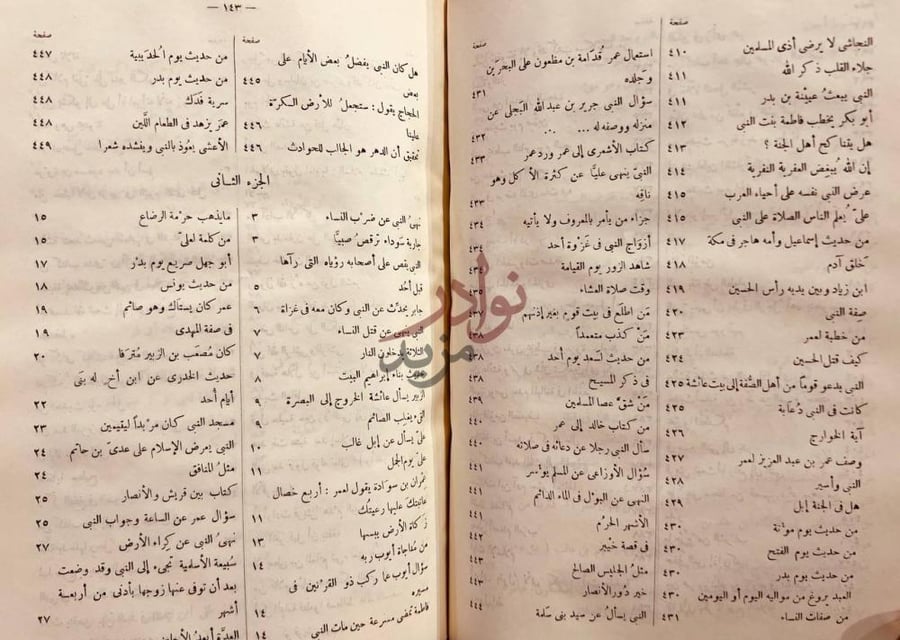 فهرس كتاب الفائق في غريب الحديث الجزء الثاني