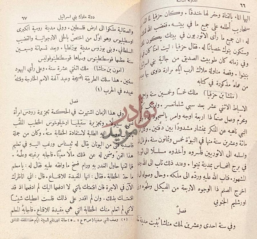صفحة داخلية كتاب تاريخ مختصر الدول دولة ملوك بني