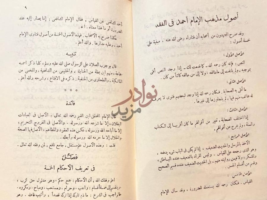 صفحة داخلية كتاب ارشاد المسترشد الى المقدم في مذهب احمد