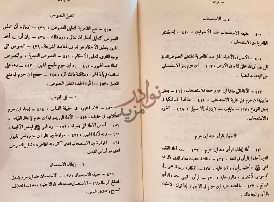 فهرس كتاب ابن حزم حياته وعصره اراؤه وفقهه استمرار فهرس