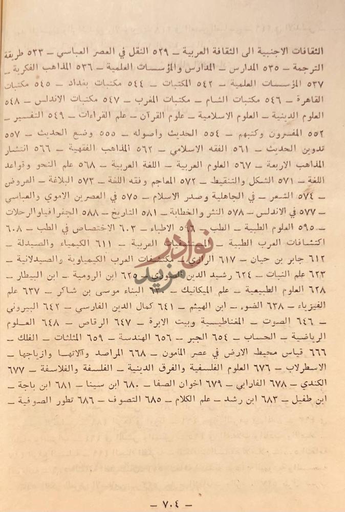 فهرس كتاب الاسلام في حضارته ونظمه الفهرس تابع