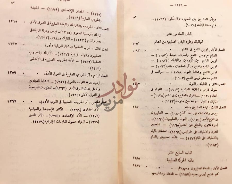 فهرس كتاب الحركة الصليبية صفحة مشرقة في تاريخ الجهاد العربي