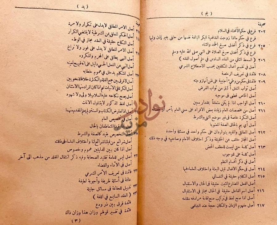فهرس كتاب الدر النضيد من مجموعة الحفيد صحيفة