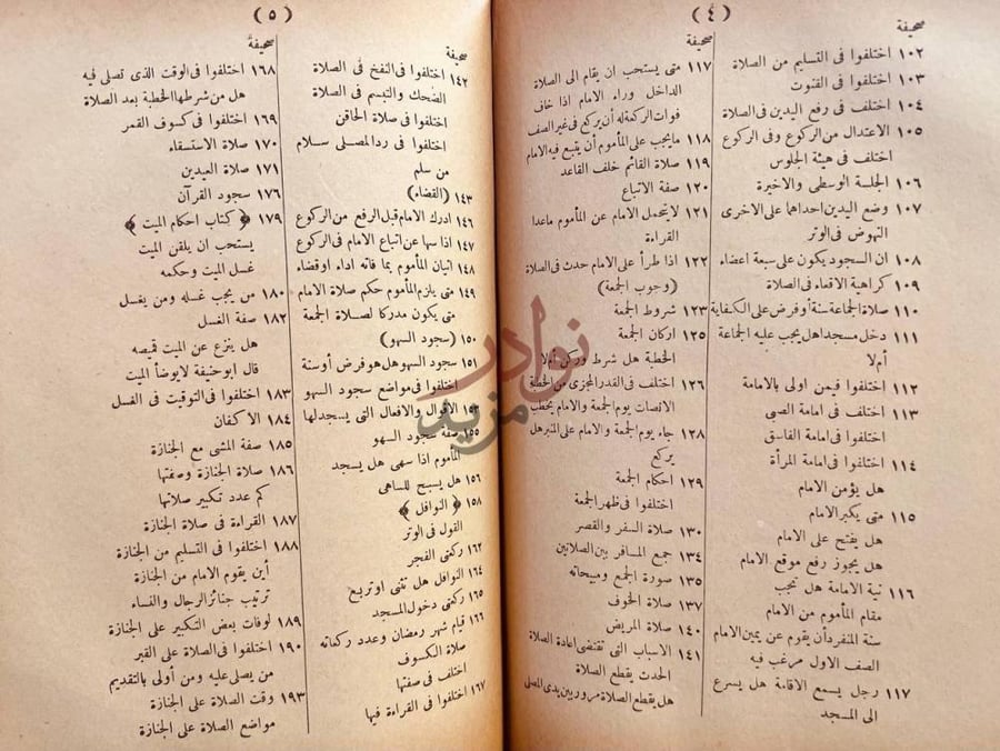 فهرس كتاب بداية المجتهد ونهاية المقتصد فهرست
