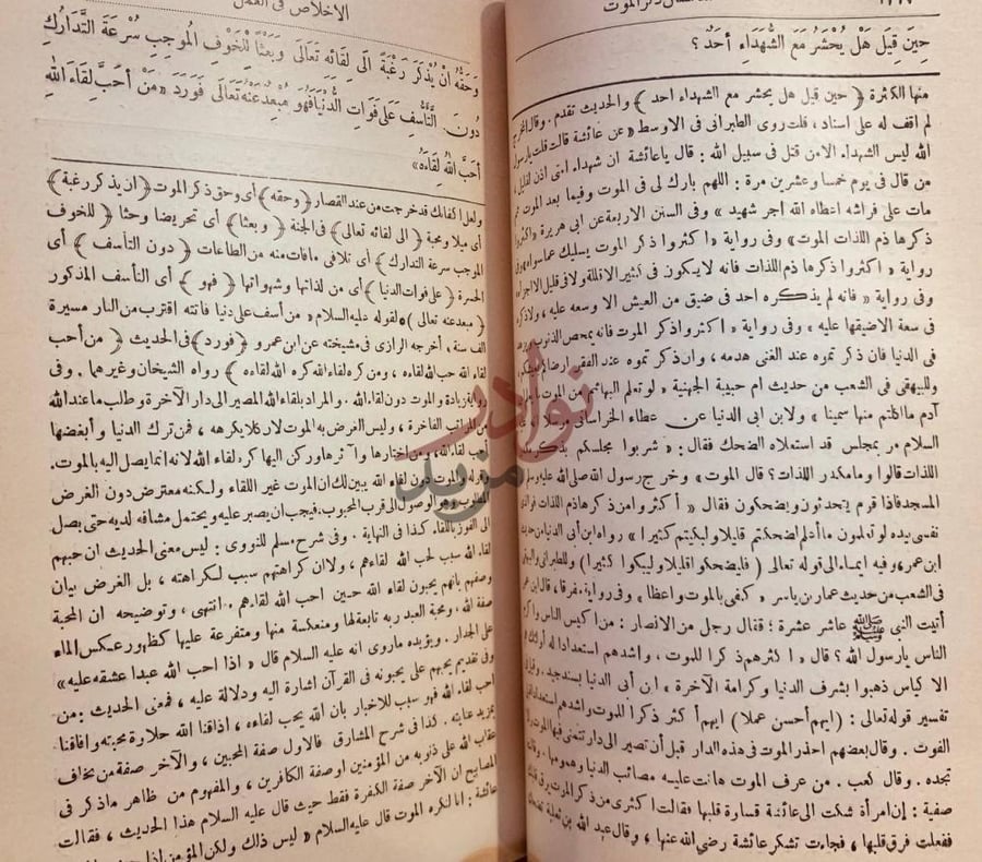 صفحة داخلية كتاب شرح عين العلم وزين الحلم