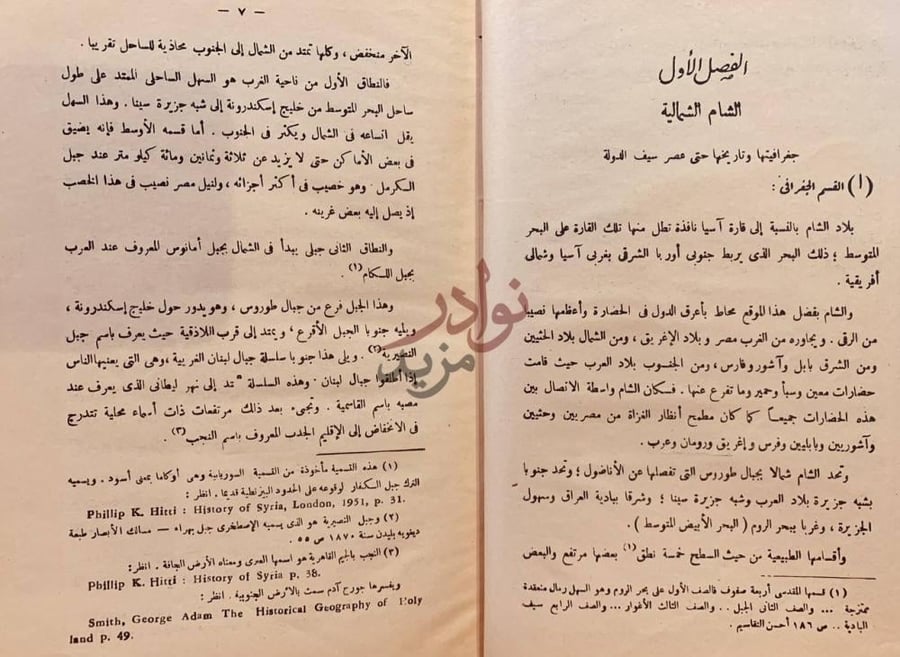 فصل كتاب الشعر في ظل سيف الدولة الفصل الأول الشام