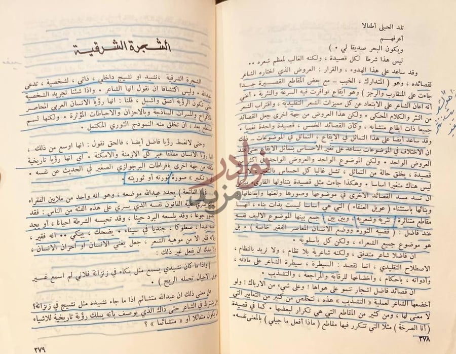 صفحة داخلية كتاب الغابة والفصول الشجرة الشرقية