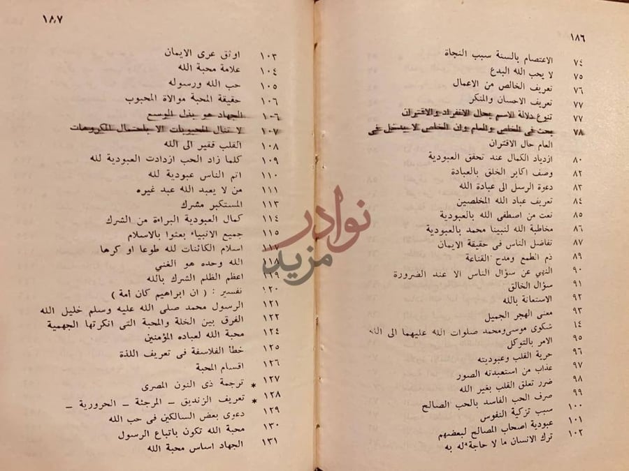 فهرس كتاب العبودية فهرس المحتويات
