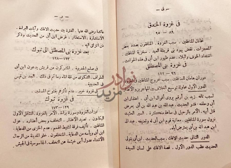 فهرس كتاب النفاق والمنافقون في عهد رسول الله صلى الله عليه
