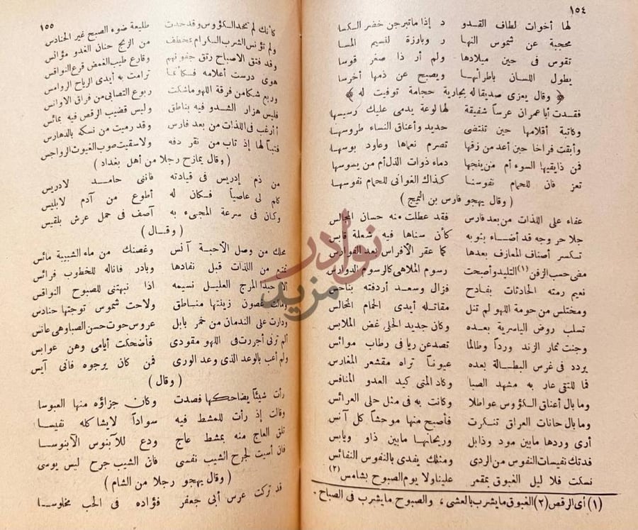 صفحة داخلية كتاب ديوان السري الرفاء نص شعري من ديوان