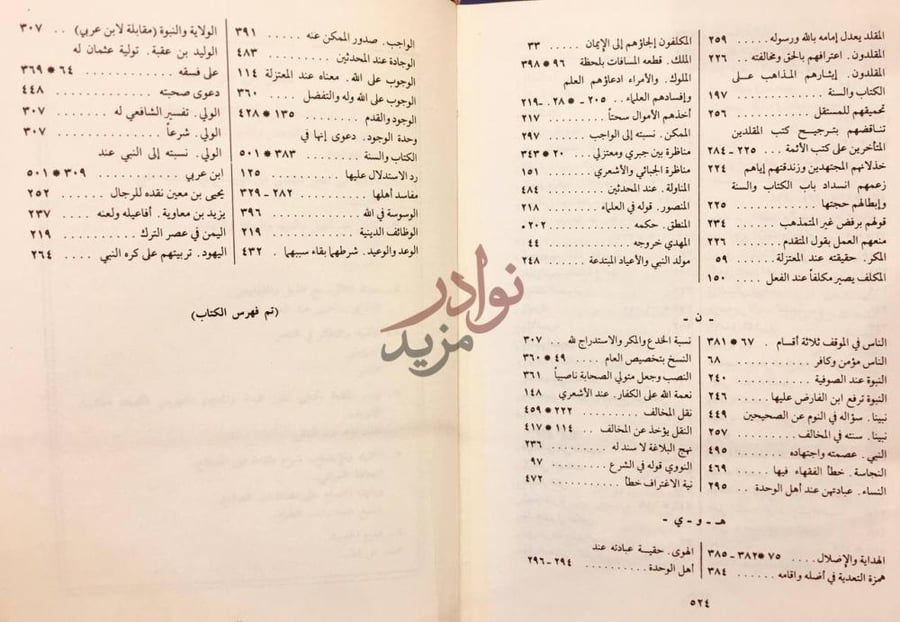 فهرس كتاب العلم الشامخ في ايثار الحق على الاباء والمشايخ