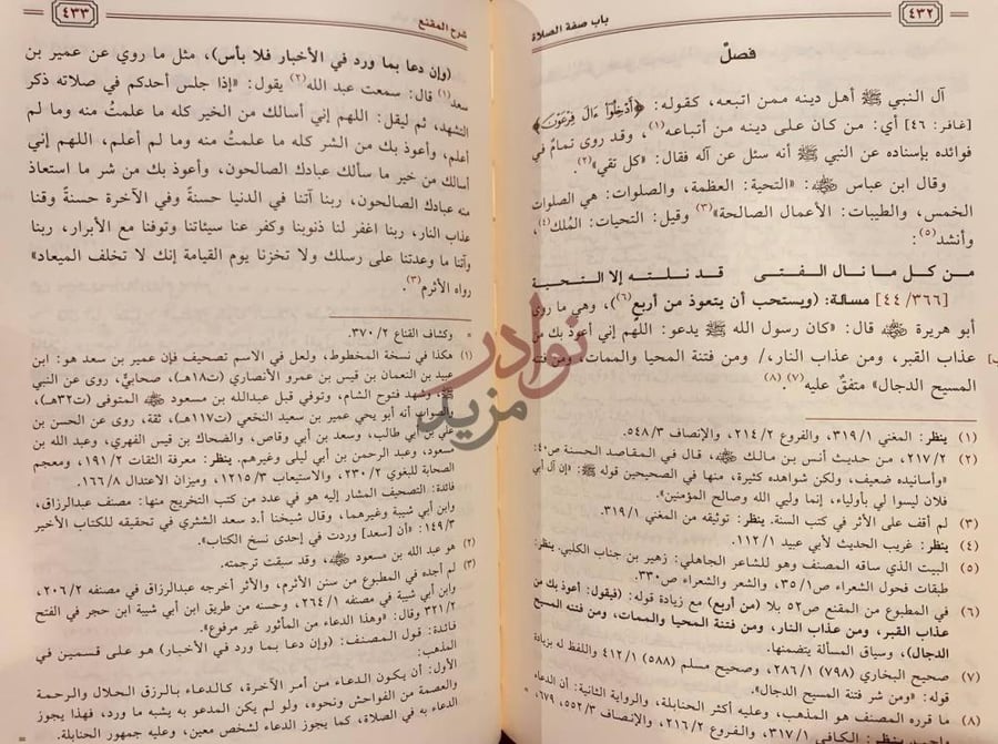 صفحة داخلية كتاب شرح المقنع فصل