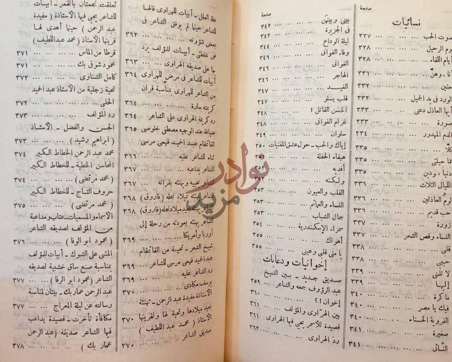 فهرس كتاب ديوان الاسمر