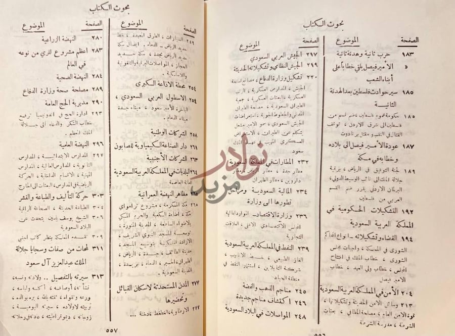 فهرس كتاب الملك عبدالعزيز ال سعود بحوث الكتاب