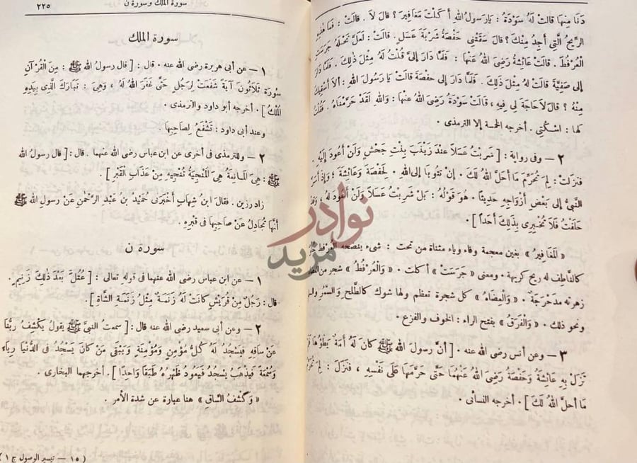 صفحة داخلية كتاب تيسير الوصول الى جامع الاصول من حديث الرسول